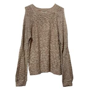 New SOHO New York And Company Sweater Size XL Womens Cold Shoulder Knit Sweater